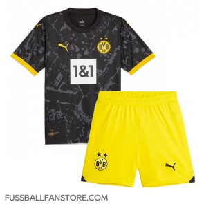 Borussia Dortmund Replik Auswärtstrikot Kinder 2023-24 Kurzarm (+ Kurze Hosen)